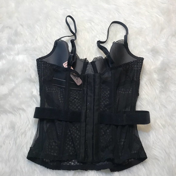 Victoria’s Secret Black Lace bustier top - Picture 6 of 8